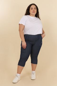 Picture of CURVY GIRL STRETCH THREE QUARTER WITH TURN UP